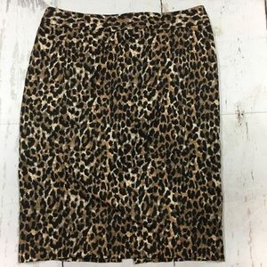 Loft Cheetah Skirt! Size 4